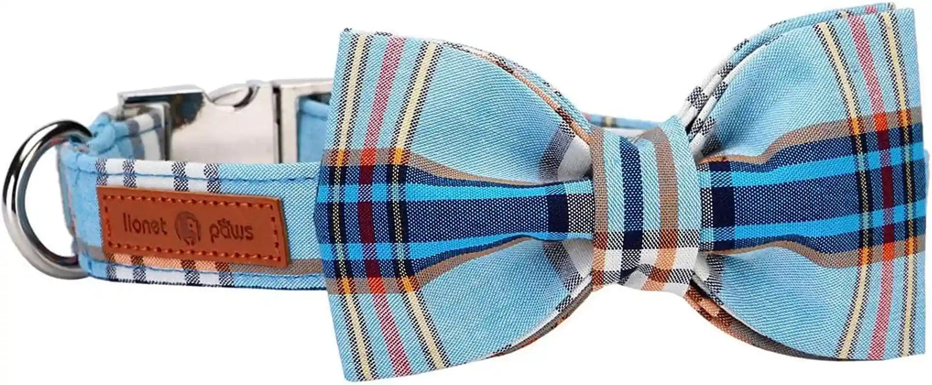 lionet-paws-boy-dog-collar-with-bowtie-comfortable-adjustable-cute-navy-blue-bow-tie-collar-for-male-dogs-gift-xlarge-neck-16-26-inches