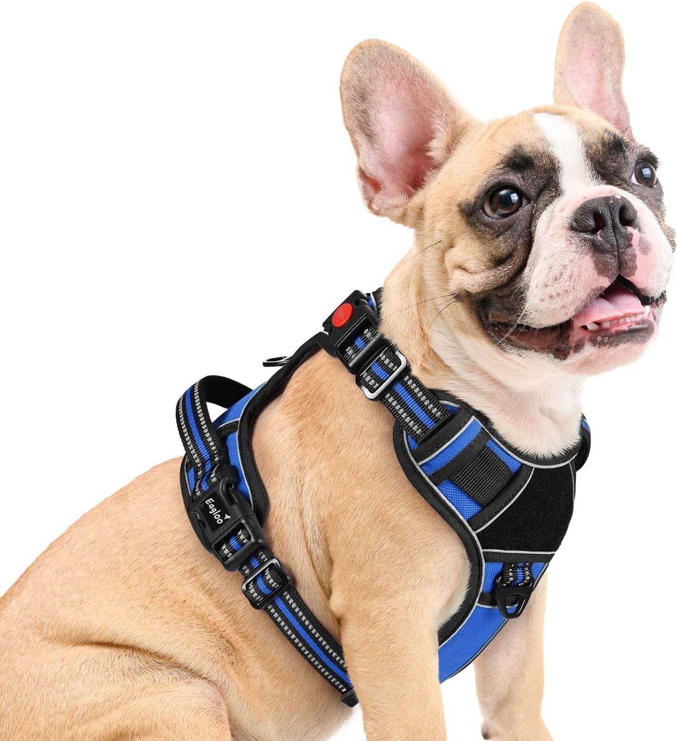 eagloo-dog-harness-no-pull-for-large-dogs-easy-on-off-with-3-buckles-no-choke-with-front-clip-adjustable-fit-molle-system-reflective-vest-easy-control-for-walking-black-large
