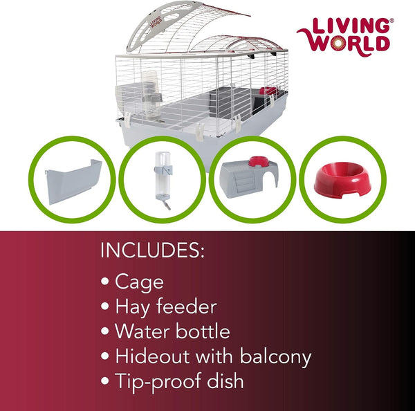 Living World - Deluxe Hybrid Habitat, X-Large | Rabbit, Guinea Pig, Chinchillas, and Small Animal Cage3
