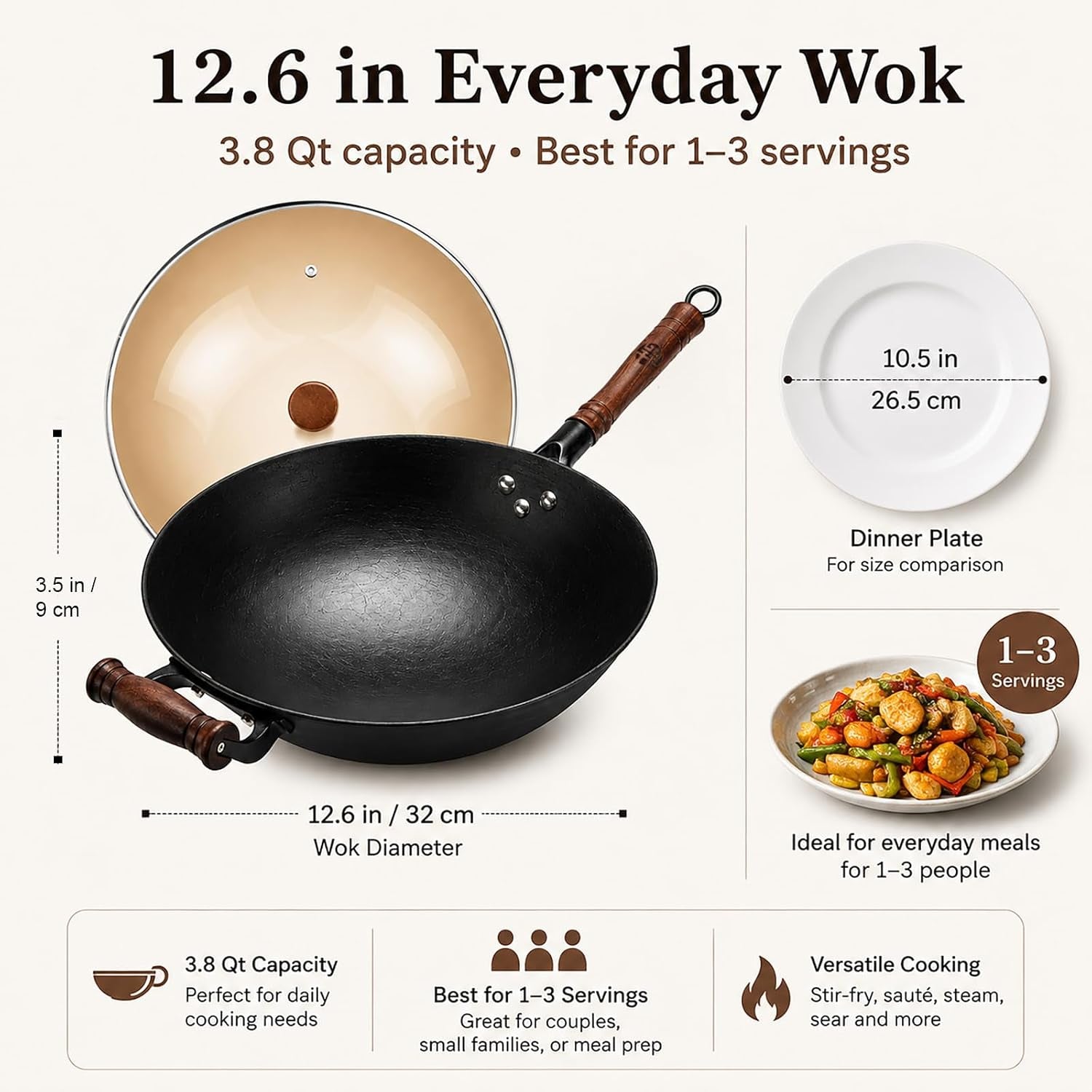 12-6-inch-round-bottom-cast-iron-wok-with-glass-lid-chinese-stir-fry-pan-for-gas-stove-open-flame-uncoated-clay-mold-texture-wok-ring-required-seasoning-needed