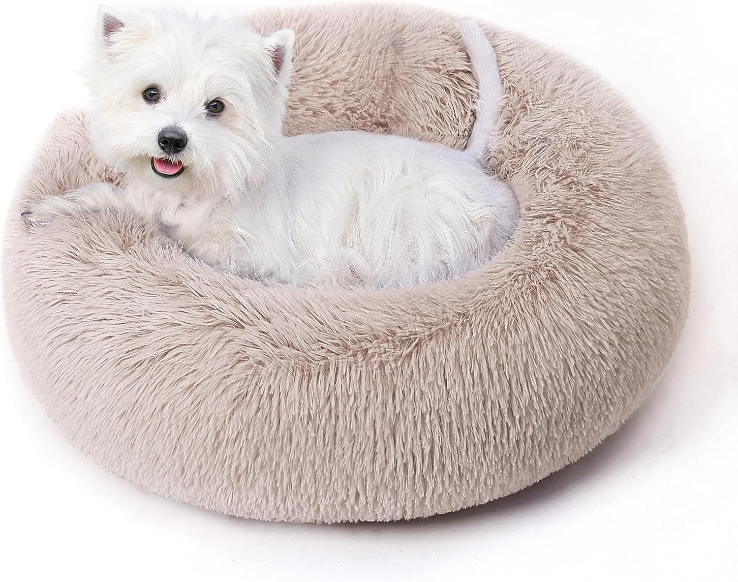 calming-round-dog-bed-cat-bed-for-indoor-cats-medium-size-washable-anti-slip-anti-anxiety-donut-dog-beds-for-small-dogs-cats-fluffy-plush-soft-dog-bed20-inch-light-grey