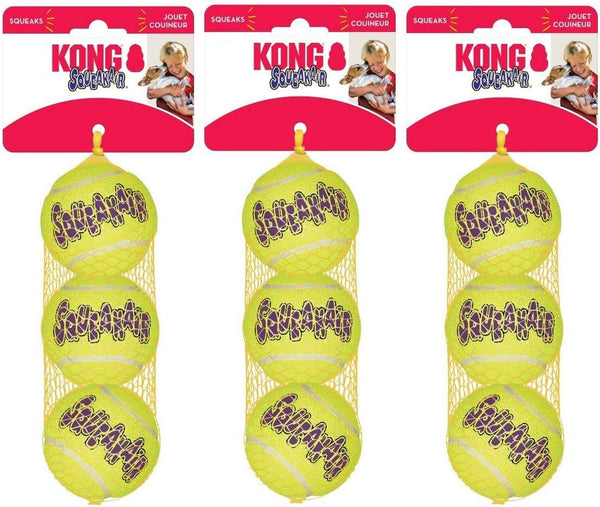 Kong Squeakair Dog Toy Tennis Ball - Medium, X 91