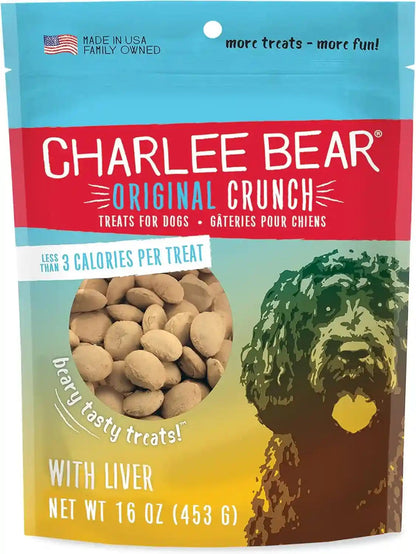 Charlee Bear Dog Training Treats, Cheese & Egg Recipe, Low Calorie (Under 3 Calories), Limited Ingredient Crunchy Dog Treats, 16 Oz. Resealable Bag21
