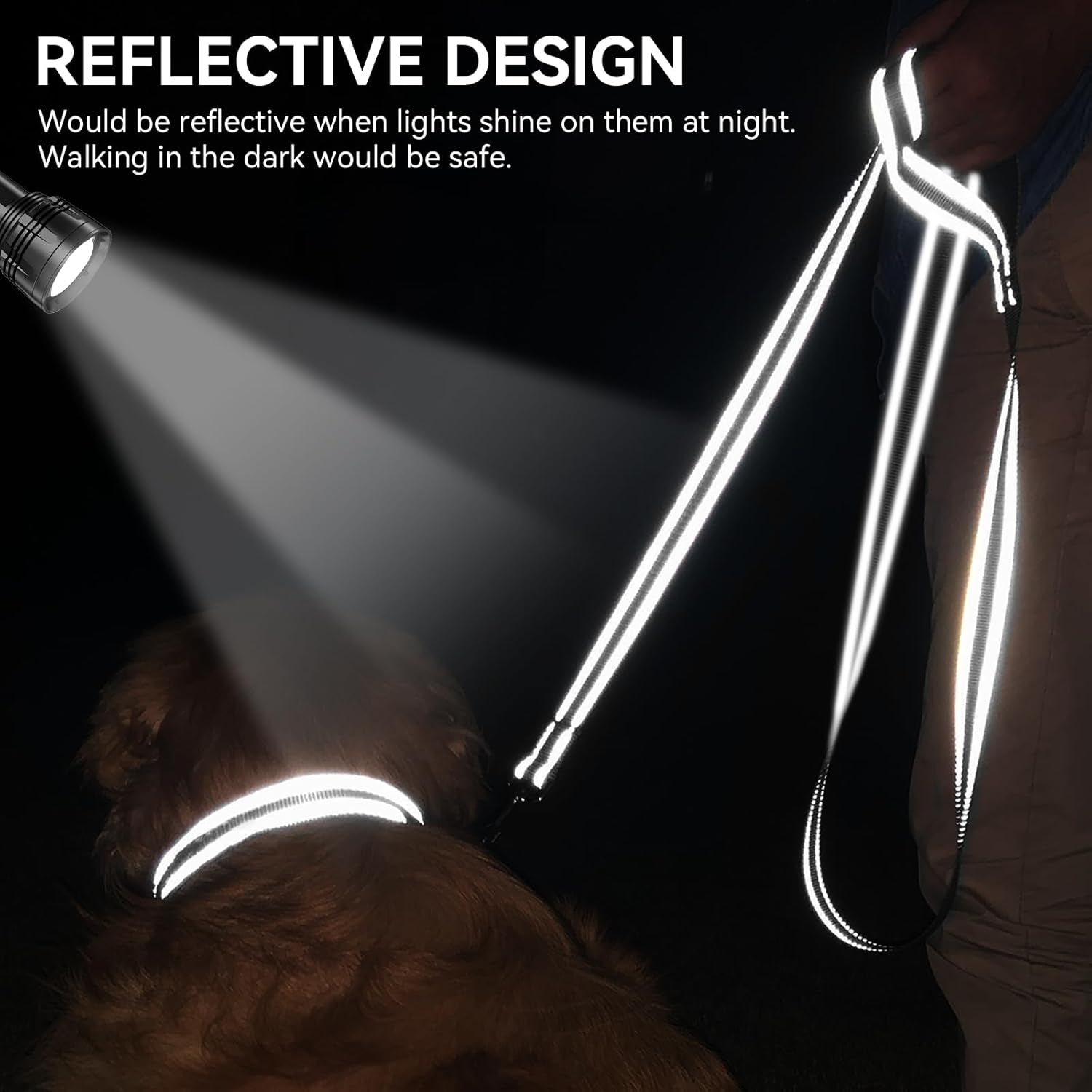 joytale-reflective-dog-leash-for-medium-large-dogs-6-ft-x-1-black-heavy-duty-nylon-webbing-padded-handle-for-comfort-visible-at-night-for-walking-training