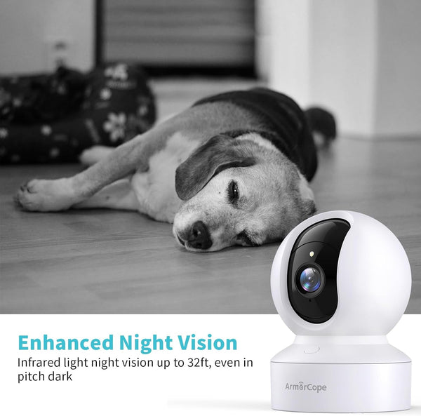Pet Camera, 2K HD Dog Camera with Phone APP, 360° Pan/Tilt View Puppy Cam, One Click Call for Baby Monitor, Magivpix Night Vision,Motion Tracking Alarm with Cloud/Local Sd,Home Indoor Security Cam6