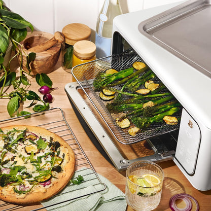 Air Fryer Toaster Oven Combo, Convection Countertop Oven | 15L Infrared Dehydrator, 9-Slice Pizza Baker & Slow Cooker8