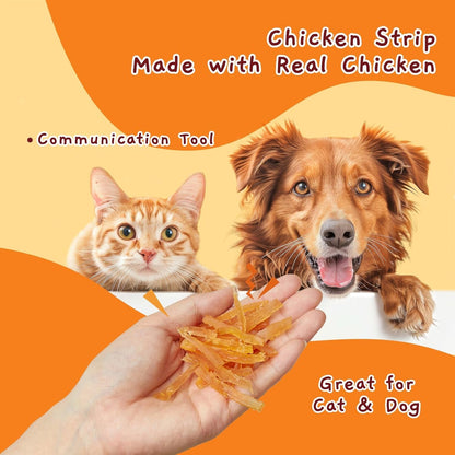 Jungle Calling Mini Chicken Strips Training Treats for Small Dogs and Cats | Soft & Chewy High Protein Limited Ingredient Puppy Snacks, Grain Free & Easy to Digest, No Artificial Additives, 10.6 Oz2