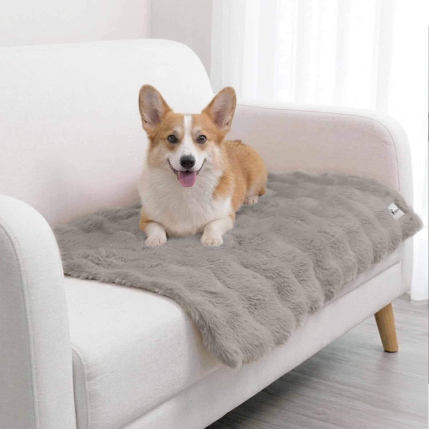 paw-inspired-waterproof-dog-blanket-40x30-inch-size-beige-soft-faux-fur-throw-fur-resistant-fleece-washable-pet-blanket-waterproof-protection-for-couch-bed-furniture-crate-car