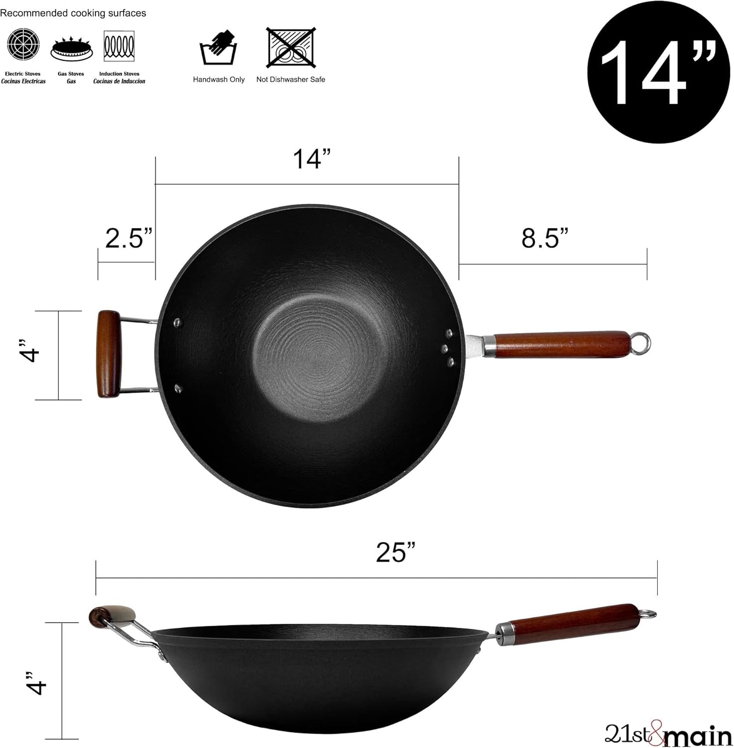 light-weight-cast-iron-wok-stir-fry-pan-wooden-handle-14-inch-chef-s-pan-pre-seasoned-nonstick-commercial-and-household-for-chinese-japanese-and-others-cooking