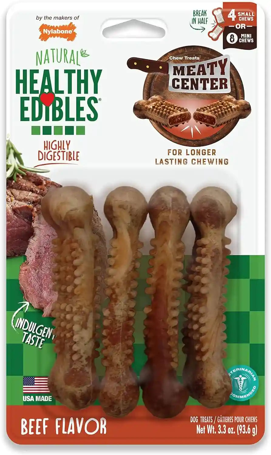 nylabone-healthy-edibles-meaty-center-dog-treats-beef-flavor-12-count-natural-dog-chew-bones-made-in-usa-highly-digestible-help-clean-teeth-long-lasting-chews-for-small-dogs-up-to-25-lbs