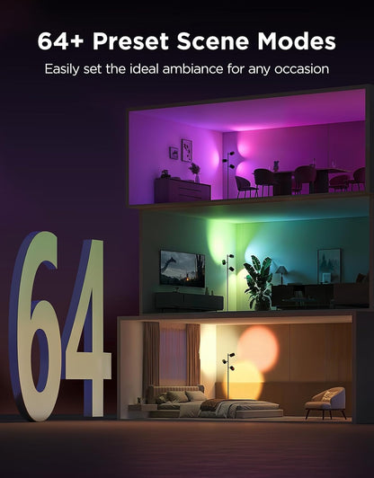 Govee Tree Floor Lamp with 3 Rotatable Lights, Compatible with Matter | Luminblend Technology, Standing Lamp with 64 Dynamic Scenes, Music Sync, Smart Floor Lamp for Living Room, Bedroom, Office6