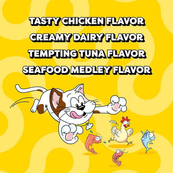 Temptations Classic Crunchy Cat Treats, Feline Favorites, 3 Oz, 4 Pack | under 2 Calories per Treat, 100% Complete & Balanced for Adults, Resealable Pouches, Use as Snack, Meal, or Food Topper4