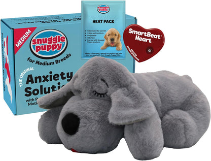 Snuggle Puppy Original Heartbeat Puppy Toy with Real-Feel Pulse & Heat Pack, Calming Sleep Aid for Puppy Anxiety, Crate Training, First Nights & New Puppy Transition - Biscuit15