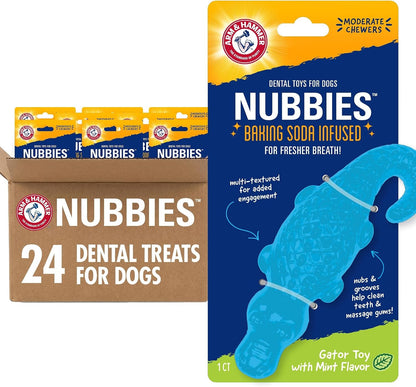 Arm and Hammer Nubbies T-Bone Dental Dog Chew Toy with Peanut Butter Flavor, TPR Nubs Clean Teeth and Gums, Durable Nylon Chew for Aggressive Chewers, Helps Reduce Plaque and Tartar15