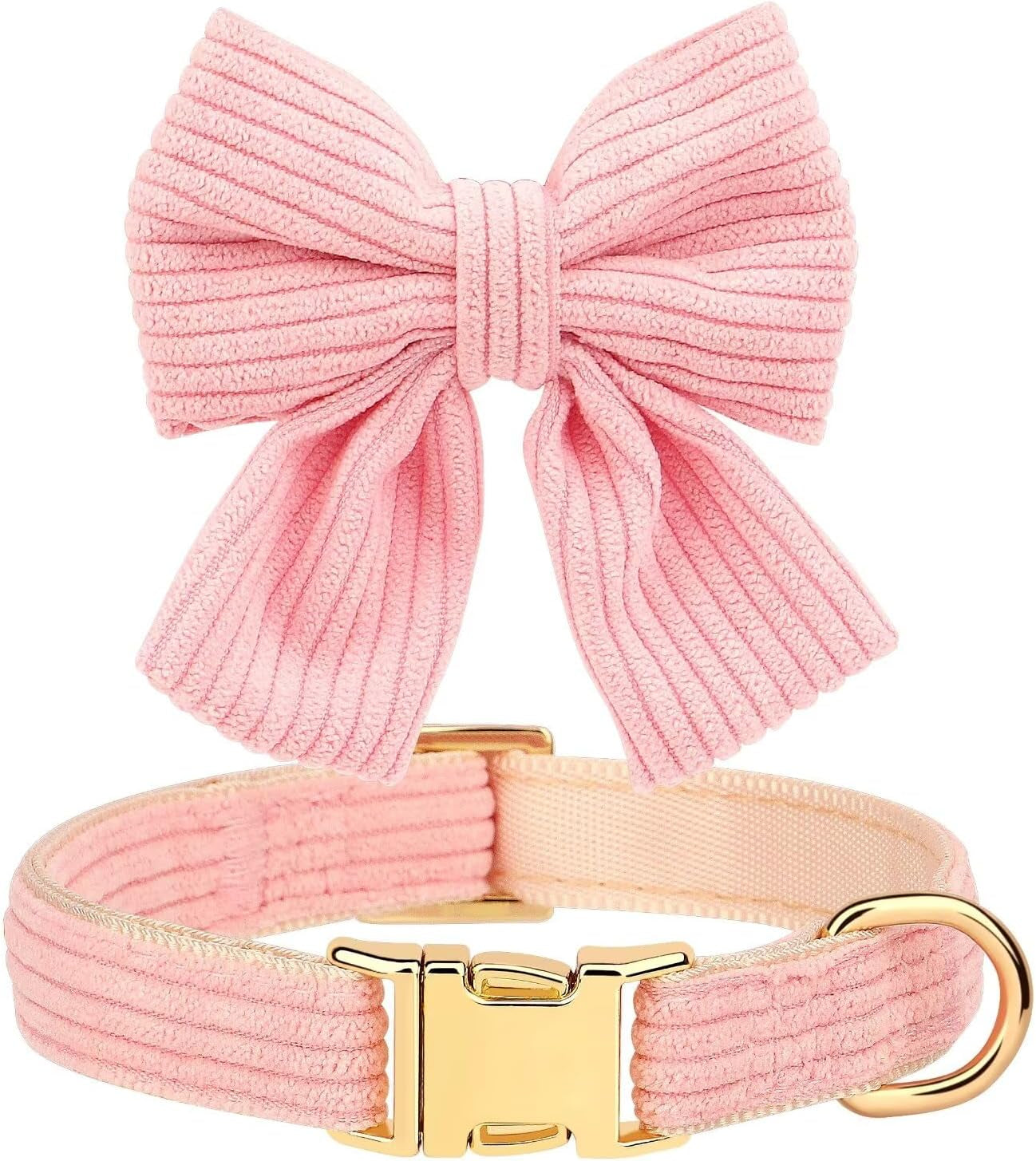 didog-cute-dog-collar-and-leash-set-with-large-bowtie-pink-s-girl-dog-collars-soft-and-adjustable-secure-metal-buckle-for-small-medium-dogs-s-neck-10-16