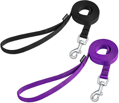 AMAGOOD 6 FT Puppy/Leash, Strong Traditional Style with Easy to Use Collar Hook, Great for Small, Medium and Large Dogs (5/8In X 6 Ft, Purple)19