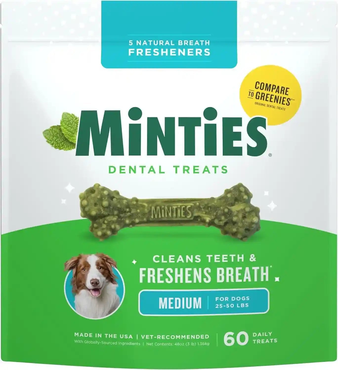 minties-dog-dental-bone-treats-tiny-small-dental-dog-treats-16-ounces-cleans-teeth-fight-bad-breath-removes-plaque-and-tartar-40-count