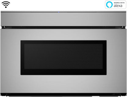 SMD2479JS 24 In. 1.2 Cu. Ft. Built-In Smart Microwave Drawer Oven | Easy Wave Open, 24-Inch, 1.2 Cubic Feet, 950 Watt, Works with Alexa Certified2