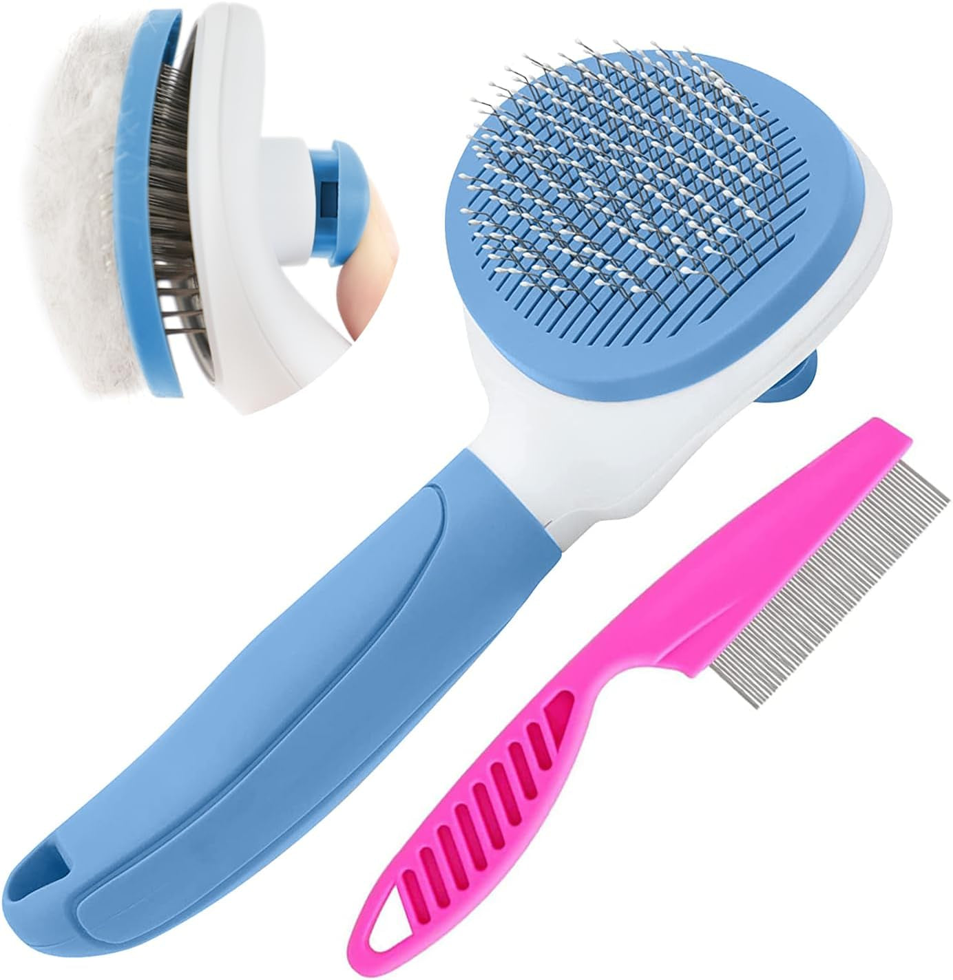 self-cleaning-slicker-brush-cat-brushes-for-indoor-cats-with-metal-comb-dogs-cats-hair-brushes-for-shedding-pet-kitten-grooming-tool-with-release-button-for-long-or-short-hair-by-kalamandablue