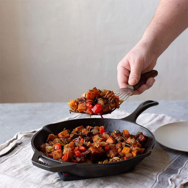 Chef Collection 10" Pre-Seasoned Cast Iron Skillet - Kitchen Essential for Frying & Searing6