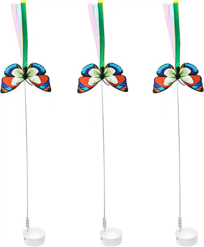 Potaroma Pack of 3 Butterfly Refills 3 in 1 Hide and Seek Cat Toys1