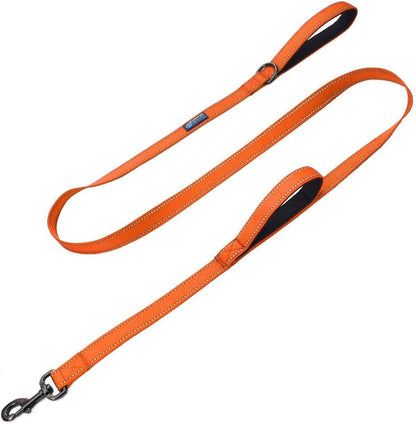 Max and Neo Double Handle Traffic Dog Leash - Reflective, Donates to Dog Rescue (Black, 6 FT)11