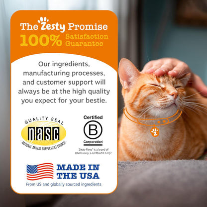 Zesty Paws Omega Cat Mousse Squeezable Cat Supplement - with Seaweed, Omega Fatty Acids, Antioxidants Vitamins & Minerals - Skin & Coat Support for Cats - Tuna Fish Flavor - 18 Count5