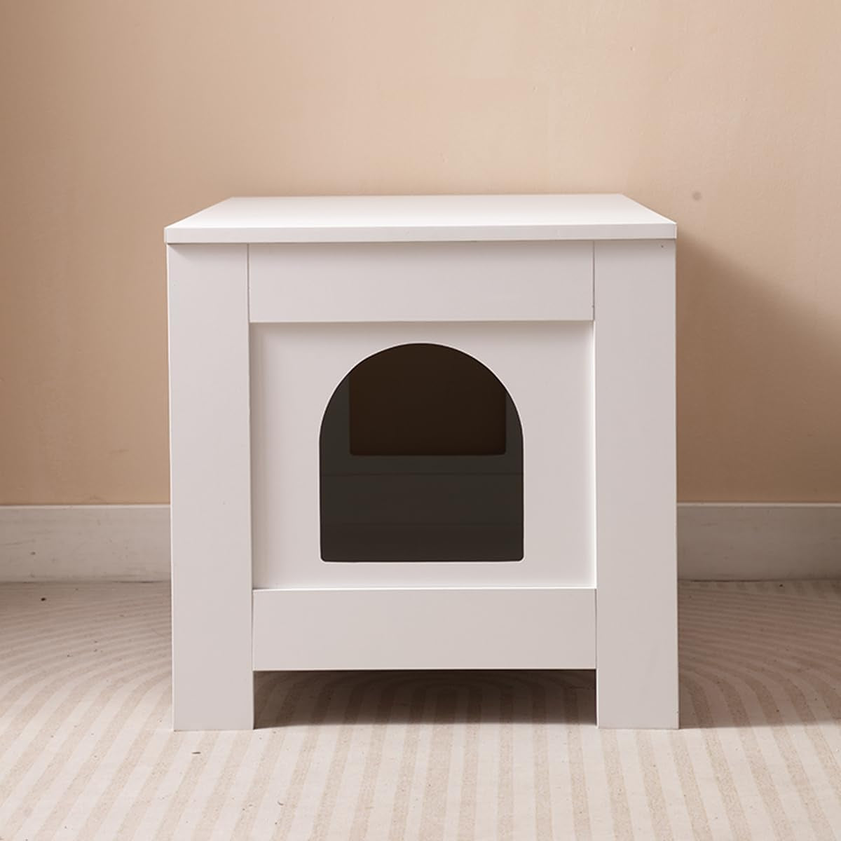 cat-litter-box-enclosure-with-barn-door-wooden-cat-washroom-furniture-litter-box-furniture-hidden-end-side-table-pet-house-multi-functional-double-cabinet-doors-for-bedroom-living-white