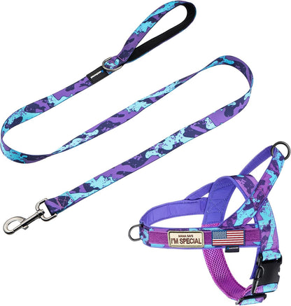 Annchwool No Pull Dog Harness with Soft Padded Handle,Reflective Strip Escape Proof and Quick Fit to Adjust Dog Harness,Easy for Training Walking for Small & Medium and Large Dogs(Brown,L)14