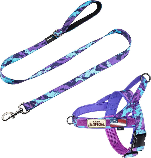 Annchwool No Pull Dog Harness with Soft Padded Handle,Reflective Strip Escape Proof and Quick Fit to Adjust Dog Harness,Easy for Training Walking for Small & Medium and Large Dogs(Brown,L)14