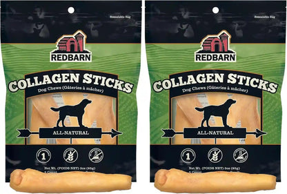 Redbarn Pet Products All-Natural Large 12" Beef Collagen Sticks for Dogs - Long Lasting Low-Odor Alternative to Traditional Rawhide & Bully Sticks - Supports Healthy Joints, Skin, & Coat - 3 Pack18