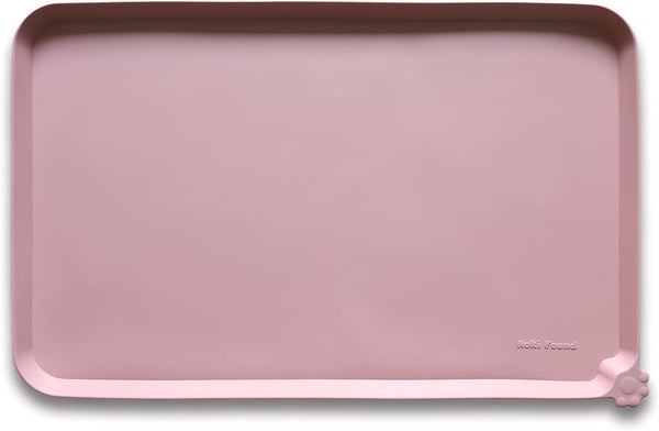 Hoki Found -Waterproof Pet Feeding Mats with High Lips - Multiple Size and Colors for Dogs, Cats & Others-G52