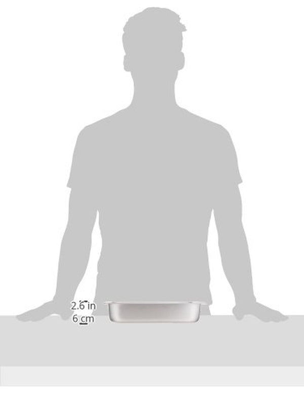 SPH2 44198 Size Pan 2 1/2" (NSF), Stainless Steel, Medium | Dishwasher Safe, Heavy-Duty, Reinforced Corners, Great for Steam Tables, Buffets, Catering and Food Preparation2