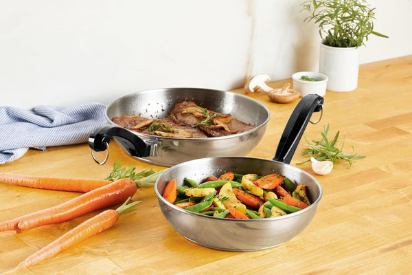 Stainless Steel Frying Pan Set, 8.25 and 10-Inch Skillets | Two Versatile Stainless Steel Skillets for Everyday Cooking, from Searing to Sauteing, Dishwasher Safe2