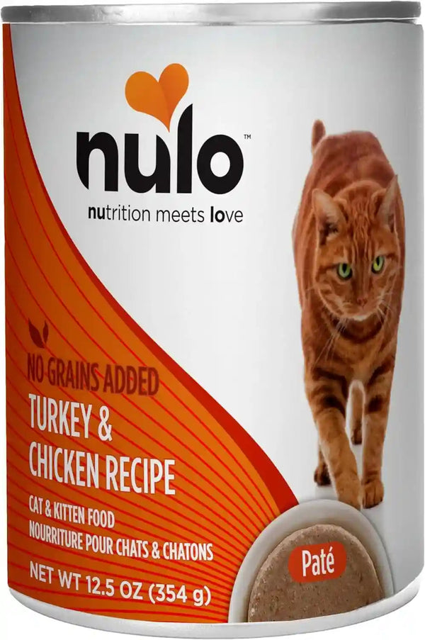 Nulo Turkey & Chicken Recipe Pate Wet Canned Cat Food, 12.5 Ounce (Pack of 12)2
