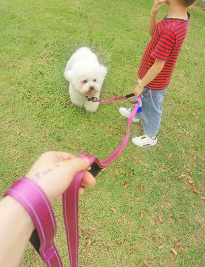3 Handle Dog Leash 10FT Triple Handle Reflective Large Medium Dog | Multi Handles Heavy Duty Training Lead with Padded Traffic Handles for Control and Safety9
