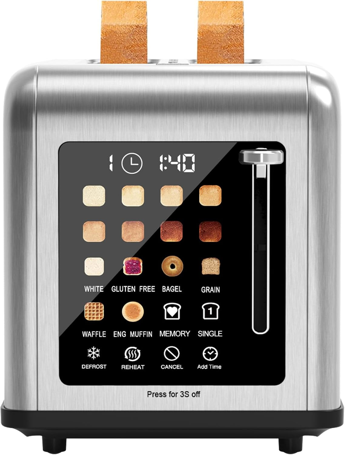2-slice-toaster-touch-screen-stainless-steel-toasters-digital-timer-2-slot-toasters-8-shade-settings-6-bread-types-for-bagel-cancel-defrost-silver