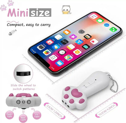 FYNIGO Interactive Cat Toys for Indoor Cats and Dogs,7 in 1 USB Rechargeable Cat Teaser Toy for Chasing and Exercise3