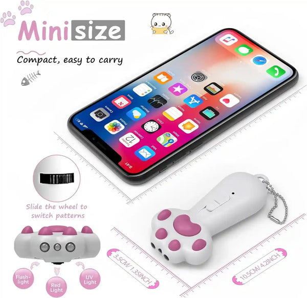 FYNIGO Interactive Cat Toys for Indoor Cats and Dogs,7 in 1 USB Rechargeable Cat Teaser Toy for Chasing and Exercise3