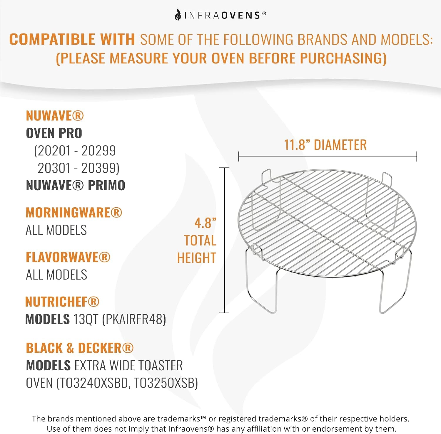 4-inch-stainless-steel-grill-rack-compatible-with-nuwave®-oven-pro-primo-nutrichef-black-decker-reversible-grate-accessory-for-cooking-baking-cooling-in-infrared-kitchen-convection-toaster-oven