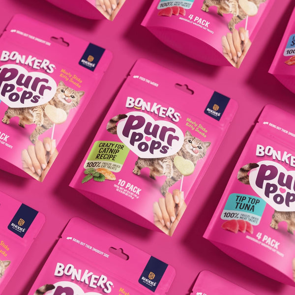Bonkers Purrpops Freeze-Dried Catnip Flavored Lollipop Cat Treats, 4 Pieces (Pack of 13)8