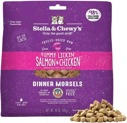 Stella & Chewy'S Freeze-Dried Raw Cat Dinner Morsels - Premium Chicken Recipe with 98% Cage-Free Meat & Organs - Natural Grain-Free Cat & Kitten Food - Made in USA - 18 Oz13