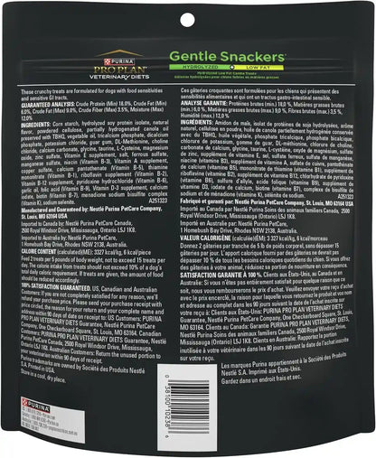 Purina Pro Plan Veterinary Diets Gentle Snackers Hydrolyzed plus Low Fat Dog Treats - 8 Oz. Pouch8