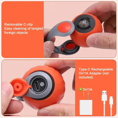 BABORUI 2Pack Interactive Cat Toy Ball - Automatic Interactive Cat Toys for Indoor Cats with 3 Tails, 2 Speeds Rechargeable Enrichment for Small/Medium/Large to Keep Them Busy7