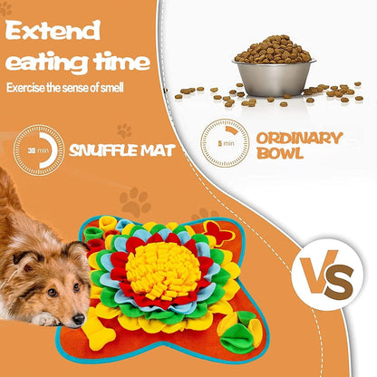 Snuffle Mat for Dogs Pet Treats Feeding for Small Medium Breed Dogs Non-Slip Interactive Dog Puzzle Toys Encourages Natural Foraging Skills5