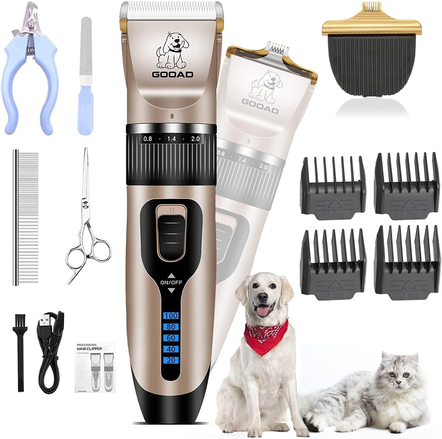 dog-clippers-for-grooming-dog-grooming-kit-for-heavy-thick-hair-coats-60db-quiet-rechargeable-cordless-4h-runtime-4-guide-combs-2in1-wide-narrow-blades-pet-shaver-for-matted-fur