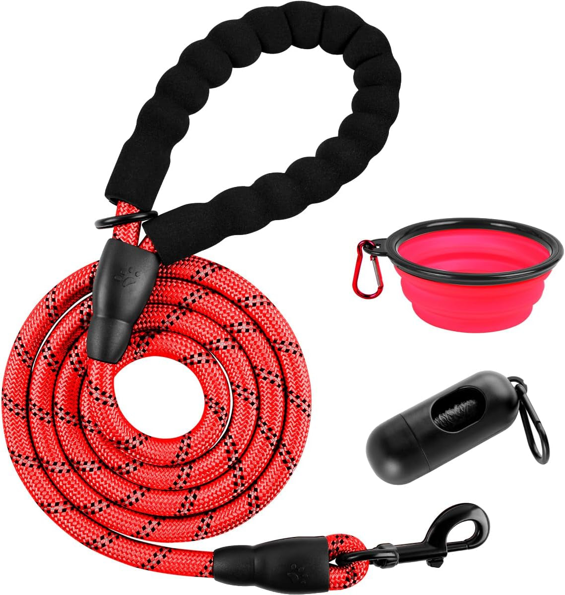 barkbay-dog-leashes-for-large-dogs-heavy-duty-dog-leash-4-5-6-ft-with-comfortable-padded-handle-and-highly-reflective-threads-for-medium-large-dogs-walking-training-running-5ft-1-2-pink