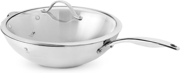 HENCKELS Aragon 12.5-Inch Stainless Steel Wok with Lid1