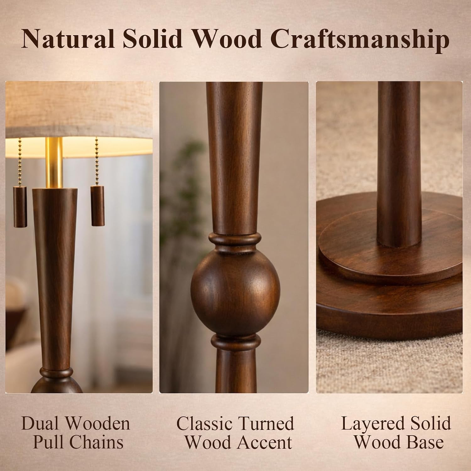 solid-wood-floor-lamp-for-living-room-with-wooden-pull-chains-62-8-tall-sculptural-wood-base-stem-17-linen-drum-shade-2-light-standing-lamp-for-bedroom-reading-corner-bulbs-included