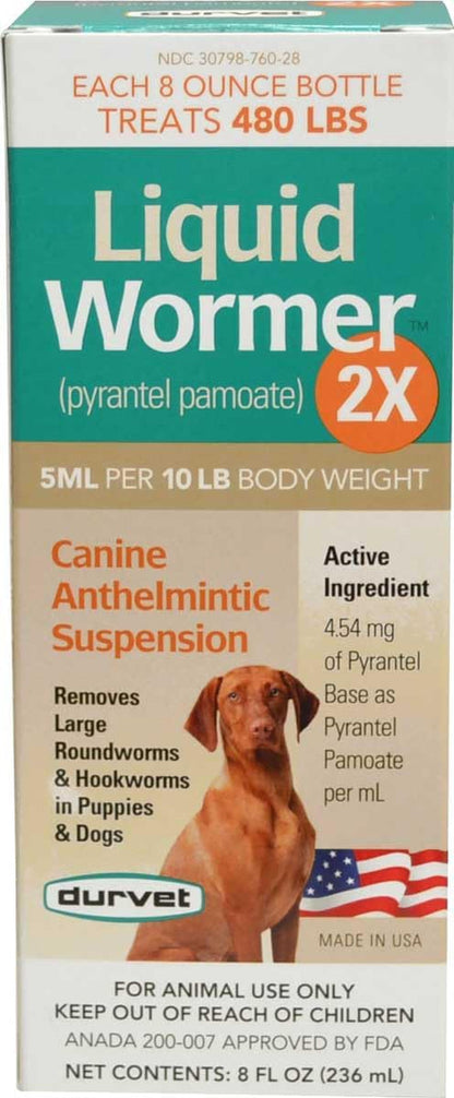 DURVET 2251171 Wormer-Double Strength Liquid Dog1